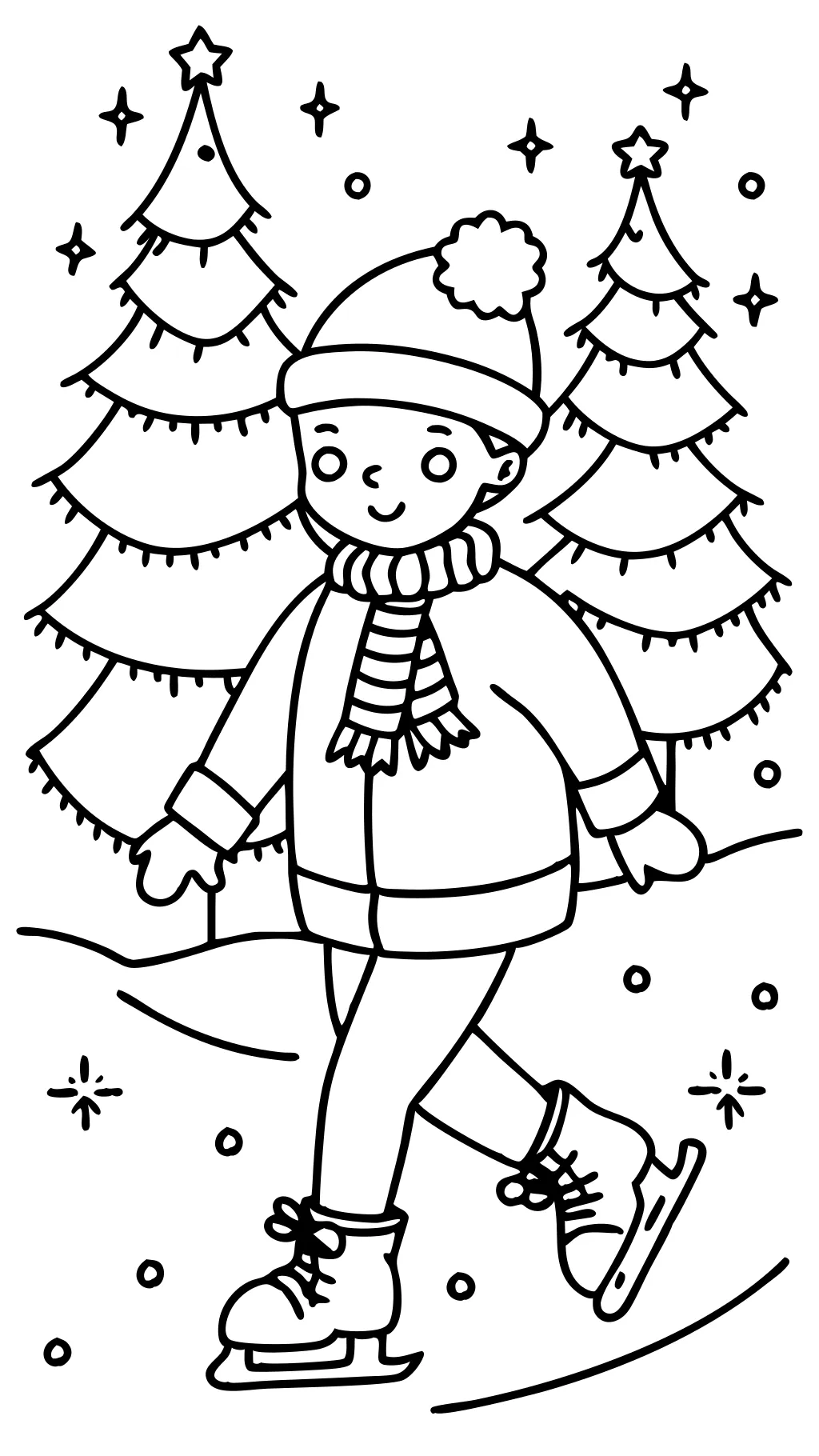 ice skating coloring pages